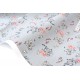 Tissu japonais thermocollé dragon étoiles asanoha fond gris x 50cm