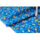 Tissu Liberty Tana Lawn Edenham Bleu Orange x 1mètre 