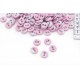 Lot de 5 boutons recouvert 2 trous rose pois blanc taille 1.2cm 