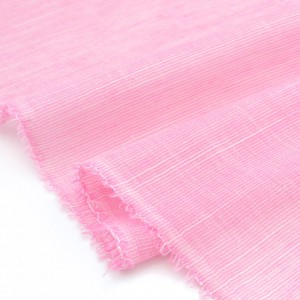 Tissu coton tissé teint extra doux rose chiné x 50cm 