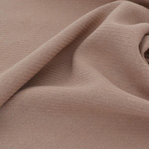 Tissu chevron lin et coton souple taupe x 50cm 