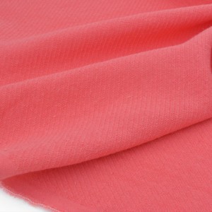 Tissu chevron lin et coton souple rose x 50cm 