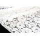 Tissu dentelle haute couture coton brodé lourd blanc cassé coupon 150x135cm 