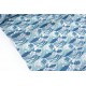 Tissu Japonais coton popeline la vague de Kanagawa x 50cm 
