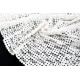 Tissu haute couture guipure coton lourd blanc cassé x 50cm 