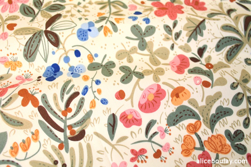 Tissu Japonais imprimé fleuri