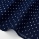 Tissu japonais SEVENBERRY lin coton géométrique fond marine x 50cm 