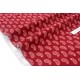 Tissu japonais velours milleraies doux motif cachemire fond carmin x 50cm 