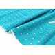 Tissu japonais coton doux étoiles asanoha turquoise x 50cm