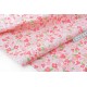  Destock 2.5m tissu chevron de laine fleuri rose largeur