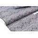 Tissu américain coton raide motif dentelle fond gris x 50cm 