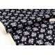 Tissu américain coton patcwork fleuri fond noir x 50cm