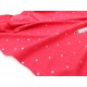 Destock 2m tissu jersey coton rose pois argenté largeur 165cm 