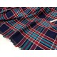 Destock 3.9m tissu viscose tartan écossais carreaux tissés extra doux largeur 146cm