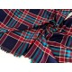 Destock 3.9m tissu viscose tartan écossais carreaux tissés extra doux largeur 146cm