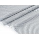 Destock 2.2m tissu coton rayure tissé gris blanc largeur 150cm 