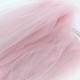 Déstock 2.2m tissu tulle extra fin doux rose poudré largeur 165cm