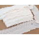 Déstock lot 12m broderie anglaise coton écru froissé largeur 8.5cm