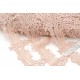 Destock 12m dentelle guipure fine haute couture beige rosé largeur 7.3cm