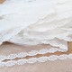 Destock lot 13.9m dentelle tulle brodé broderie coton douce largeur 4cm