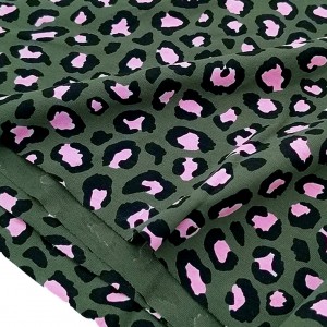 Destock 1m tissu jersey coton léopard largeur 175cm