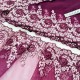 Destock lot 4.5m dentelle haute couture tulle brodé broderie largeur 23cm