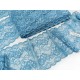 Déstock 10.8m dentelle élastique lingerie bleu largeur 13.7cm