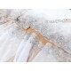 Destock lot 5.5m dentelle tulle brodé broderie fluide haute couture largeur 18.5cm