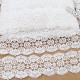 Destock lot 12m dentelle guipure polyester blanche largeur 5.3cm