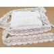 Destock lot 12.5m dentelle guipure polyester blanche largeur 5.3cm