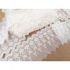 Destock lot 9.5m dentelle tulle brodé broderie coton fine largeur 9cm