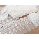 Destock lot 9.5m dentelle tulle brodé broderie coton fine largeur 9cm