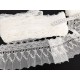 Destock lot 12.5m dentelle tulle brodé broderie largeur 9cm