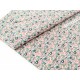 Destock 1.98m tissu popeline coton fleuri largeur 148cm