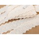 Déstock 13.5m broderie anglaise coton vanille largeur 5cm