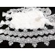 Destock lot 18.8m dentelle guipure douce haute couture largeur 7.2cm