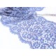 Destock 1.18m dentelle de calais bleu et rose largeur 26cm 