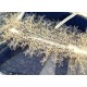 Destock 8m dentelle tulle brodé broderie strass  largeur 18cm