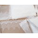 Destock lot 4.6m dentelle tulle brodé broderie haute couture largeur 16.5cm