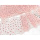 Destock lot 5.5m dentelle tulle brodé broderie haute couture largeur 16cm