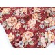 Destock 0.48m tissu japonais coton fleuri traditionnel argeur 113cm