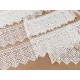 Destock lot 2.2m dentelle guipure satinée largeur 8.3cm