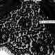 Destock lot 1.4m dentelle de calais douce noir largeur 35cm 