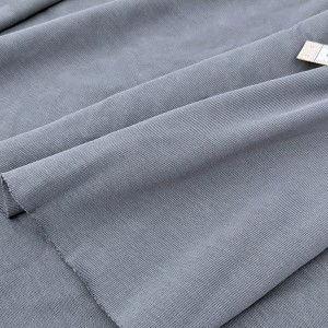 Destock 1m tissu jersey coton épais gris largeur 155cm
