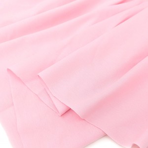 Destock 1m tissu jersey coton soyeux fluide rose pâle largeur 160cm