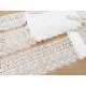 Destock lot 7.6m dentelle guipure lourde haute couture largeur 9.3cm