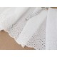 Déstock 6.7m broderie anglaise coton douce écrue largeur 29cm