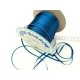 Déstock 200m ruban satin japonais simple face bleu largeur 4mm