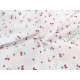 Destock 1.9m tissu plumetis coton petites fraises largeur 146cm