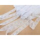 Destock lot 12.7m dentelle guipure fine haute couture largeur 2.3cm